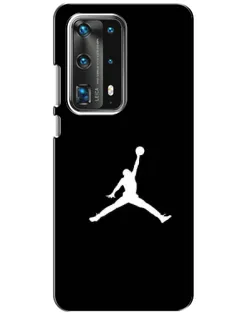 Чехол для Huawei P40 с картинкой «Jordan Silhouette»