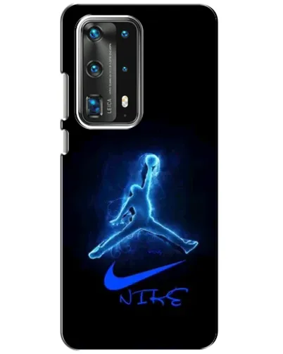 Чехол для Huawei P40 с картинкой «Jordan Neon Blue»