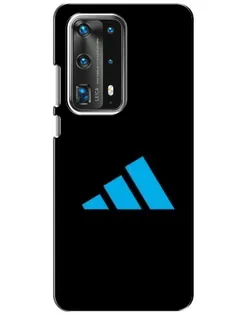 Чехол для Huawei P40 с картинкой «Adidas Cyan Logo»
