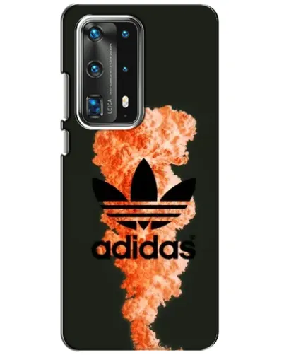 Чехол для Huawei P40 с картинкой «Оранжевый дым Adidas»