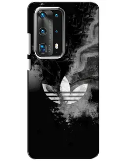 Чехол для Huawei P40 с картинкой «Абстрактный дым Adidas»