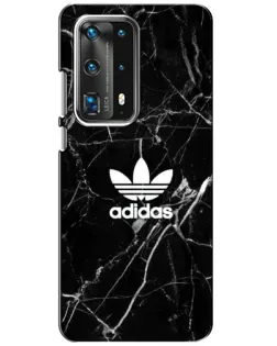 Чехол для Huawei P40 с картинкой «Белый мрамор Adidas»