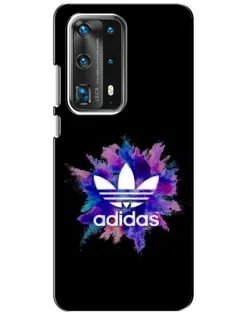 Чехол для Huawei P40 с картинкой «Взрыв красок Adidas»