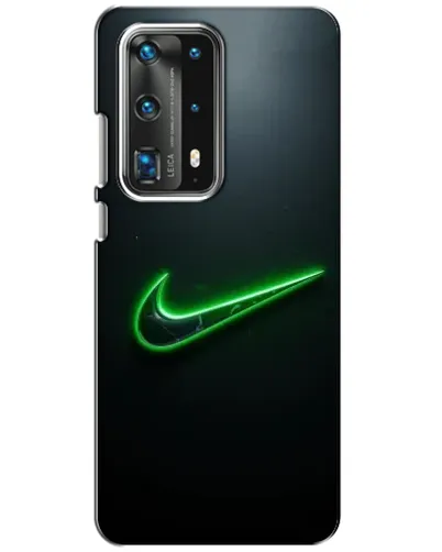Чехол для Huawei P40 с картинкой «Неоновый контур Nike»