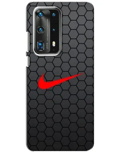 Чехол для Huawei P40 с картинкой «Nike — карбоновая сетка»