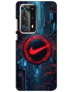 Чехол для Huawei P40 с картинкой «Техногенный стиль Nike»
