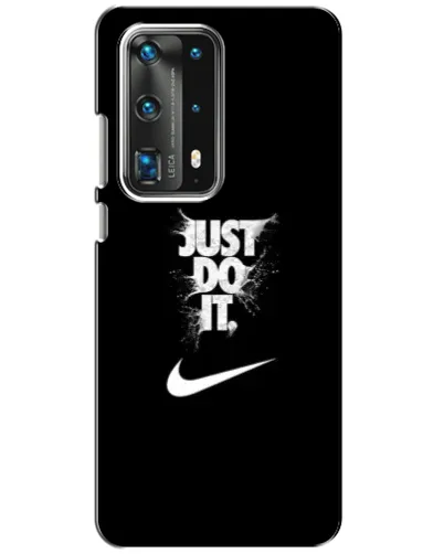 Чехол для Huawei P40 с картинкой «Текстовый принт Nike»