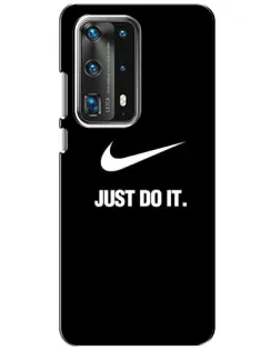 Чехол для Huawei P40 с картинкой «Классический принт Nike»