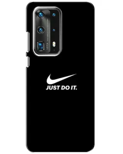 Чехол для Huawei P40 с картинкой «Минимализм от Nike»