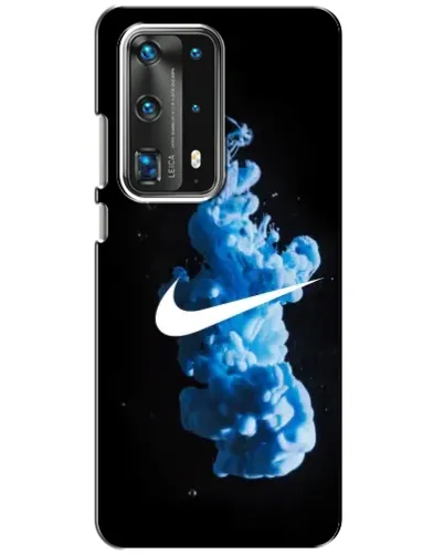 Чехол для Huawei P40 с картинкой «Nike и синий дым»