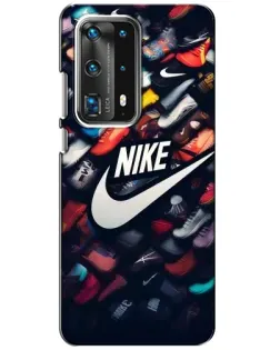 Чехол для Huawei P40 с картинкой «Коллекция кроссовок Nike»