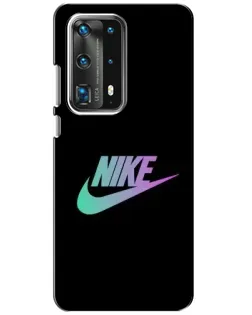 Чехол для Huawei P40 с картинкой «Nike — городская ночь»