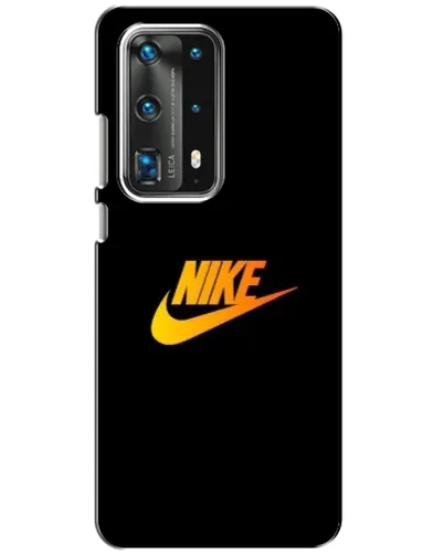 Чехол для Huawei P40 с картинкой «Золотой логотип Nike»