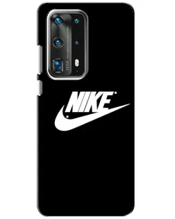 Чехол для Huawei P40 с картинкой «Мазки краски Nike»