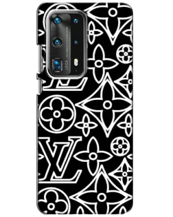Чехол для Huawei P40 с картинкой «Черно-белый узор LV» Чехол для Huawei P40 с картинкой «Черно-белый узор LV»