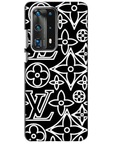 Чехол для Huawei P40 с картинкой «Черно-белый узор LV» Чехол для Huawei P40 с картинкой «Черно-белый узор LV»