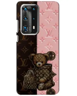 Чехол для Huawei P40 с картинкой «Мишка в стиле LV»