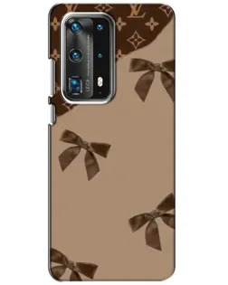 Чехол для Huawei P40 с картинкой «LV — кофейный атлас»