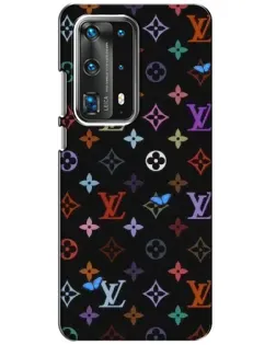 Чехол для Huawei P40 с картинкой «Цветная монограмма LV»