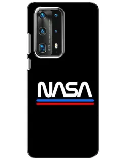 Чехол для Huawei P40 с картинкой «NASA — классика Red Blue» Чехол для Huawei P40 с картинкой «NASA — классика Red Blue»