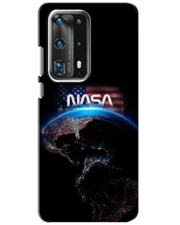 Чехол для Huawei P40 с картинкой «Земля из космоса NASA»