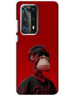 Чехол для Huawei P40 с картинкой «Bored Ape в красном» Чехол для Huawei P40 с картинкой «Bored Ape в красном»