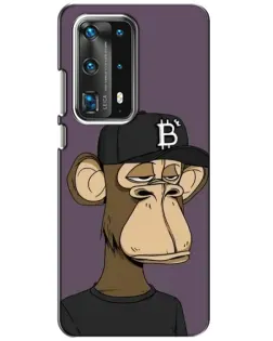 Чехол для Huawei P40 с картинкой «Bored Ape в кепке»