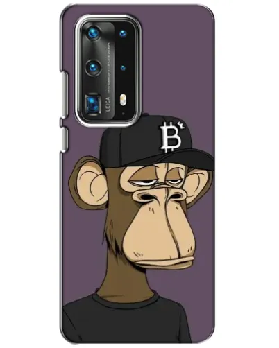 Чехол для Huawei P40 с картинкой «Bored Ape в кепке»