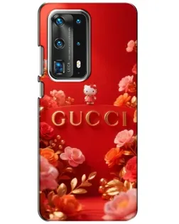 Чехол для Huawei P40 с картинкой «Gucci — золотой сад»