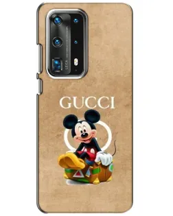 Чехол для Huawei P40 с картинкой «Микки Маус Gucci — крафт»
