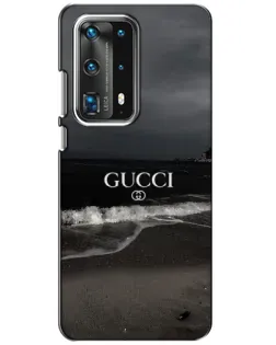 Чехол для Huawei P40 с картинкой «Gucci — морской прибой»