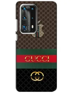 Чехол для Huawei P40 с картинкой «Gucci — брендированный десерт»