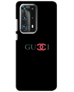 Чехол для Huawei P40 с картинкой «Gucci — красный градиент»