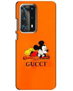 Чехол для Huawei P40 с картинкой «Микки Маус Gucci — оранж»