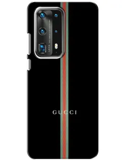 Чехол для Huawei P40 с картинкой «Gucci — строгая линия»
