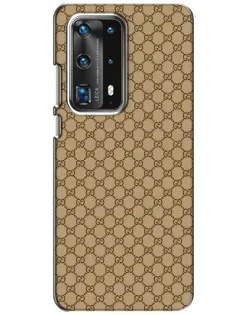 Чехол для Huawei P40 с картинкой «Gucci — классический беж»