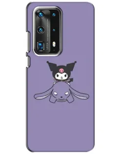 Чохол для Huawei P40 з картинкою «Kuromi на ліловому фоні»