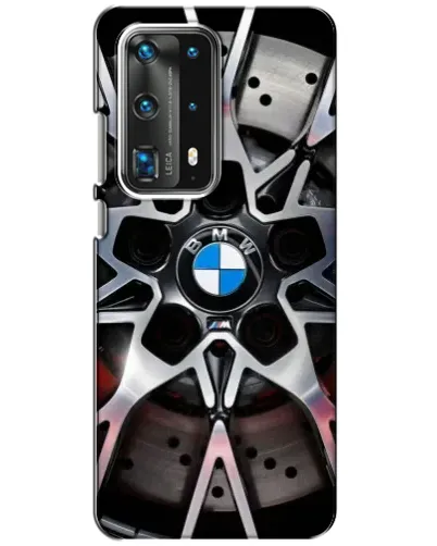 Чехол для Huawei P40 с картинкой «BMW — деталь диска»