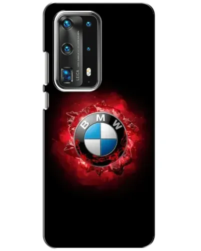 Чехол для Huawei P40 с картинкой «Логотип BMW — вспышка»