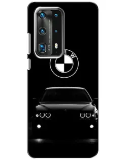 Чехол для Huawei P40 с картинкой «BMW — взгляд из темноты»