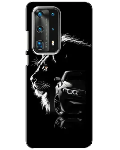 Чехол для Huawei P40 с картинкой «BMW и лев»