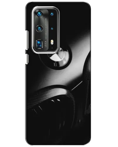 Чехол для Huawei P40 с картинкой «Эмблема BMW — макро»