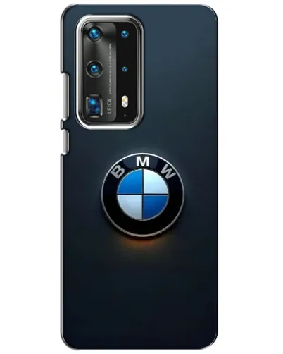 Чехол для Huawei P40 с картинкой «Логотип BMW — минимализм»