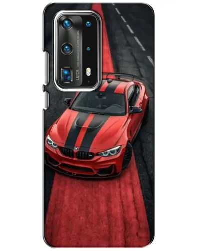 Чехол для Huawei P40 с картинкой «BMW на красной дорожке»