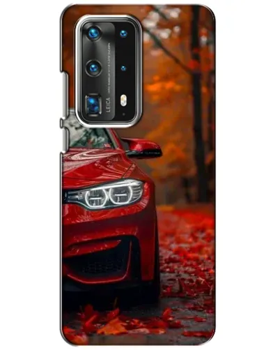 Чехол для Huawei P40 с картинкой «Осенняя BMW M4»