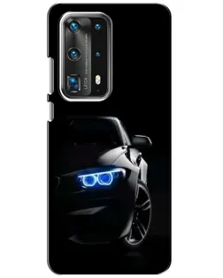 Чехол для Huawei P40 с картинкой «BMW — ночной взгляд»