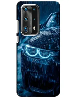 Чехол для Huawei P40 с картинкой «BMW под дождем»