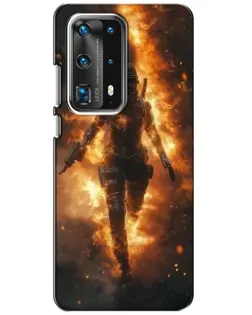 Чохол для Huawei P40 з картинкою «BMW — швидкість у дощі»