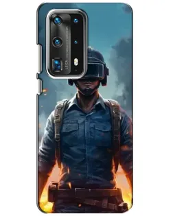 Чохол для Huawei P40 з картинкою «PUBG — реалістичний герой»