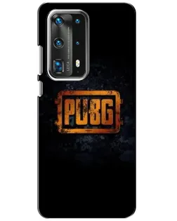 Чохол для Huawei P40 з картинкою «PUBG — золотий логотип»